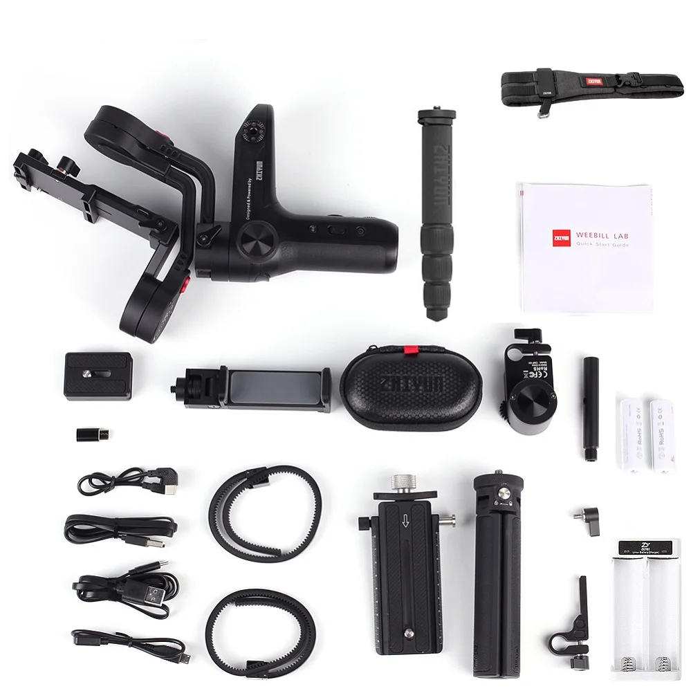 ZHIYUN официальный weebill лаборатории 3-осевой изображение трансм Камера Стабилизатор Для беззеркальных Камера OLED Дисплей портативный монопод с шарнирным замком PK Ronin S - Комплект: Creator Package