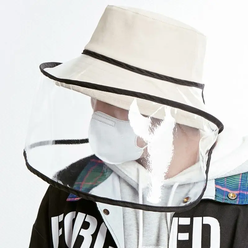 

Safety Removable adjustment Anti-saliva Anti Droplet Dust-proof Full Face Protective Cover Mask Visor Shield for adults for chil