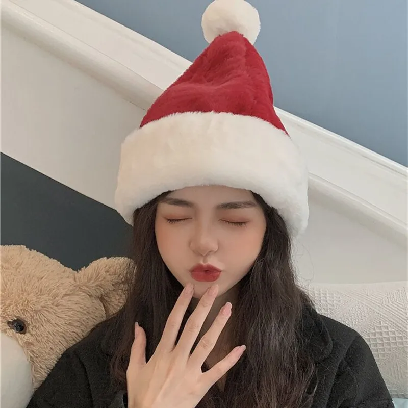 

Red Men's and Women's Christmas Hats, New Autumn and Winter Hats, Outdoor Warm Fashion Hats, Casual Cute Thick Ladies Hats