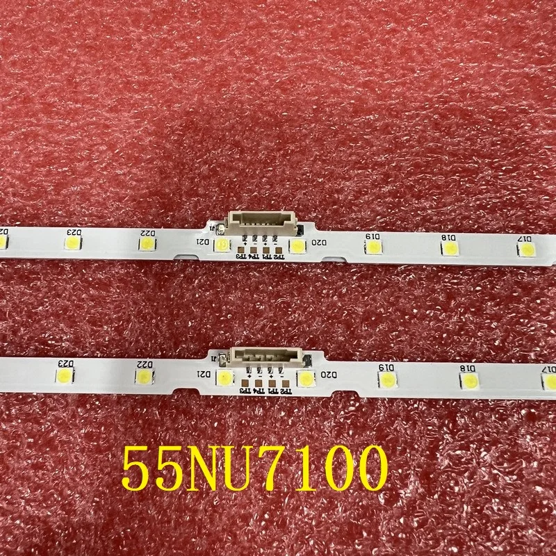 Светодиодная подсветка (2) для Samsung UE55NU7100U UN55NU7100F UE55NU6025K UE55NU7175U UE55NU7172U UE55NU7092U UE55NU7305K