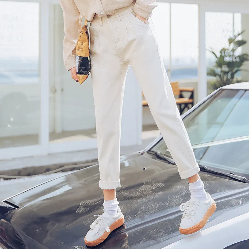 Женские джинсовые шаровары с высокой талией новинка весны-лета 2021 модные