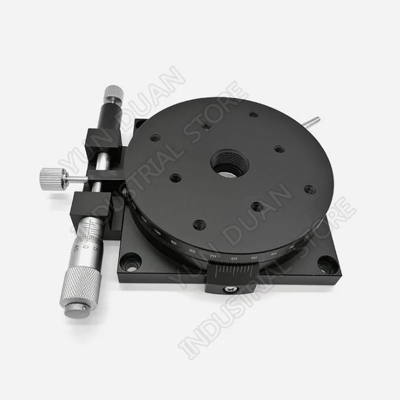 

R Axis 90MM 3.6" Manual 360 degree Heavy Load Rotary sliding table Micrometer Precision Adjust Angle Platform Optical RSP90-L