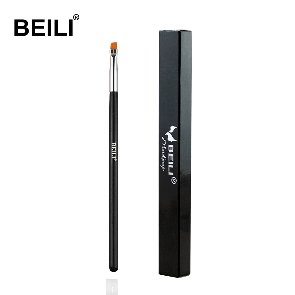 BE40-Precise liner BEILI, черные, розовые щетки для бровей, Профессиональные синтетические волосы, тонкая подводка для бровей, консилер для бровей, инструмент для макияжа, отдельные Кисточки для макияжа - Handle Color: BE40-Precise liner