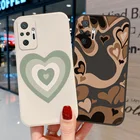 Чехол для Xiaomi Redmi 10 с сердечками и кругами, мягкий чехол для Xiaomi Redmi Note 10 Pro, 11, 8, 7, 8T, 10s, 9S, 9C, 9T, 9A, Funda