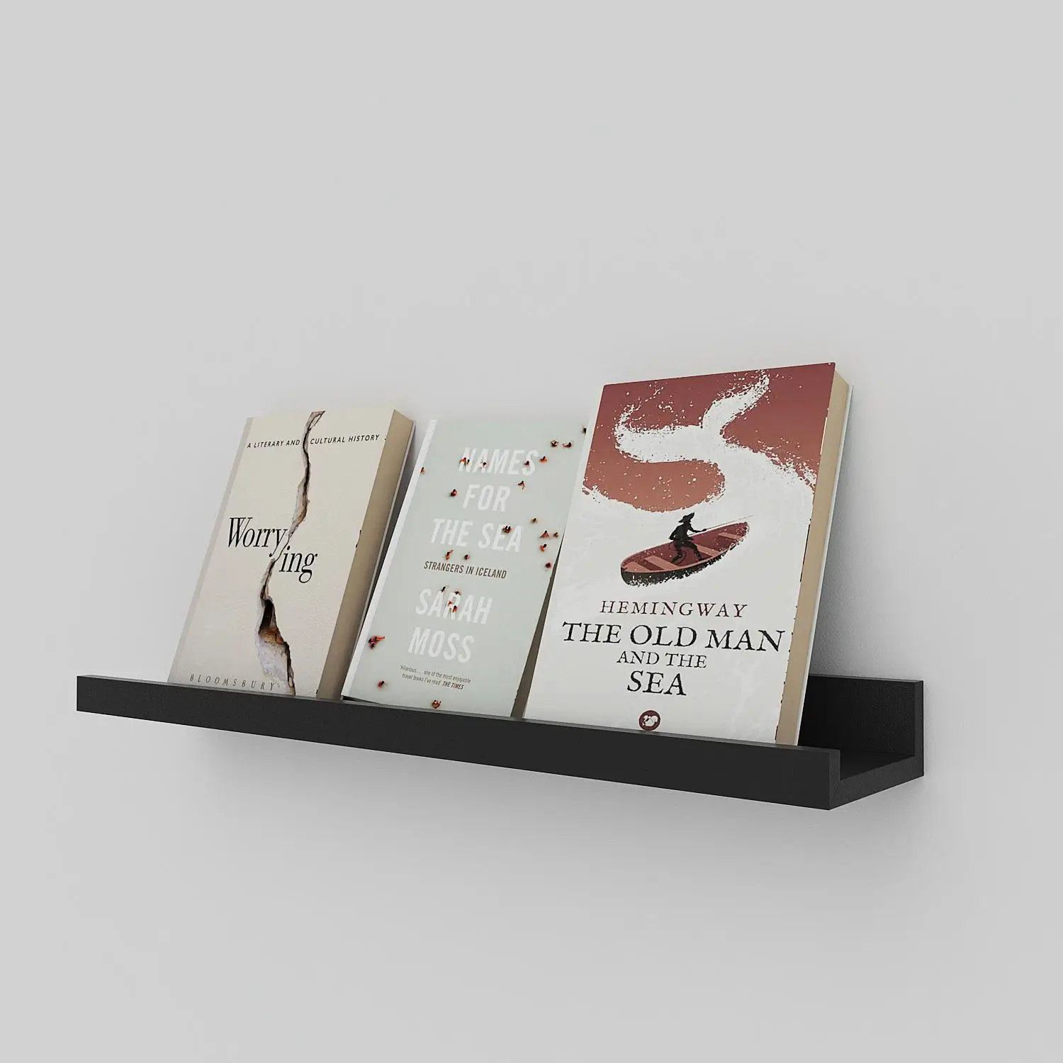 Современный дизайн плавающая полка для демонстрации картин настенное крепление