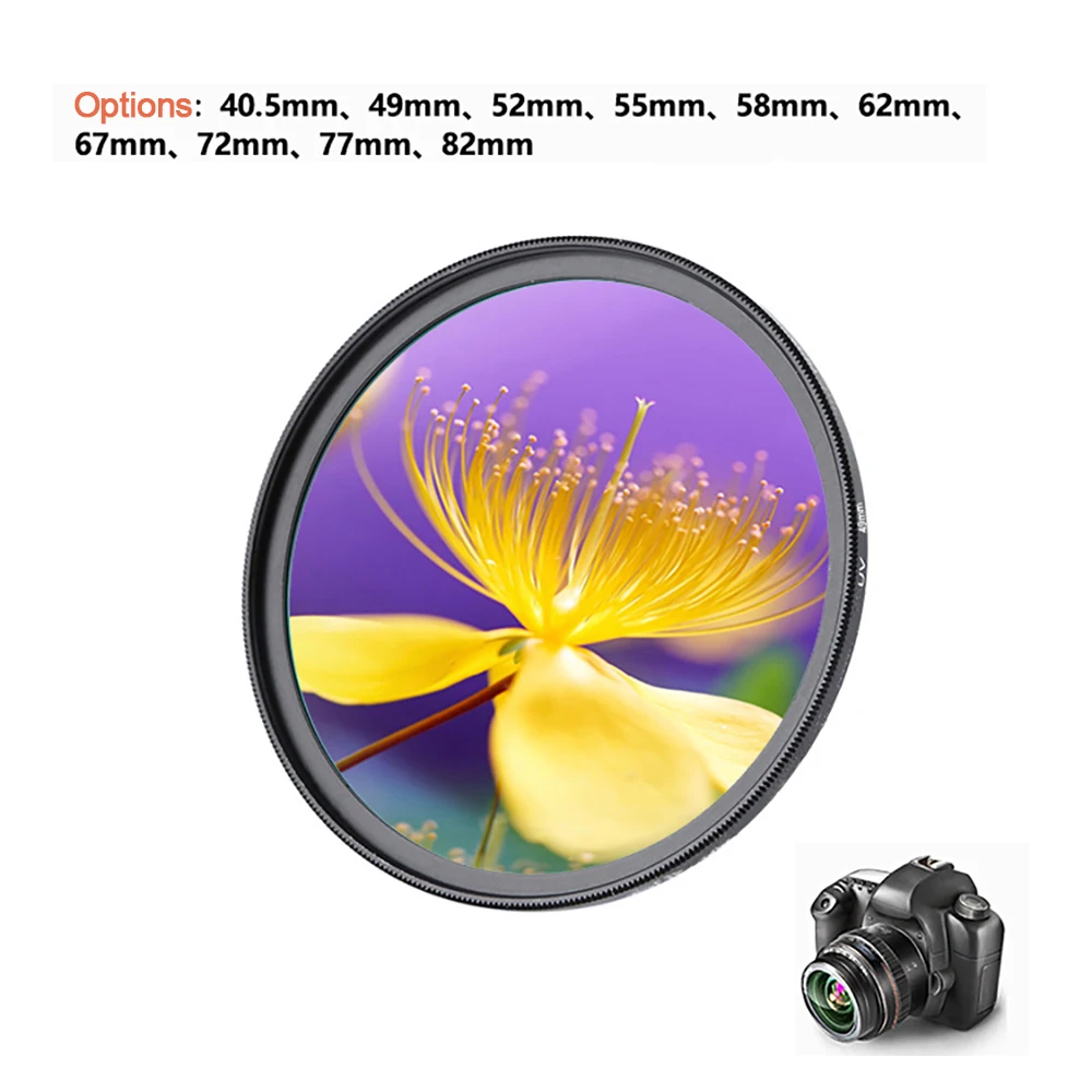 UV Filter 40.5 49 52 55 58 62 67 72 77 82mm Lens Protector For Canon Nikon Sony DSLR SLR Camera | Электроника