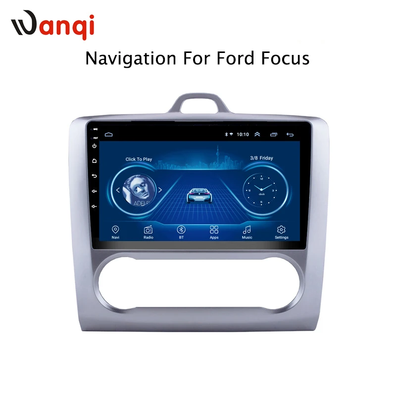 Wanqi автомобиля android аудио радио мультимедиа плеер 9 дюймов для Ford Focus 2006 2014 GPS