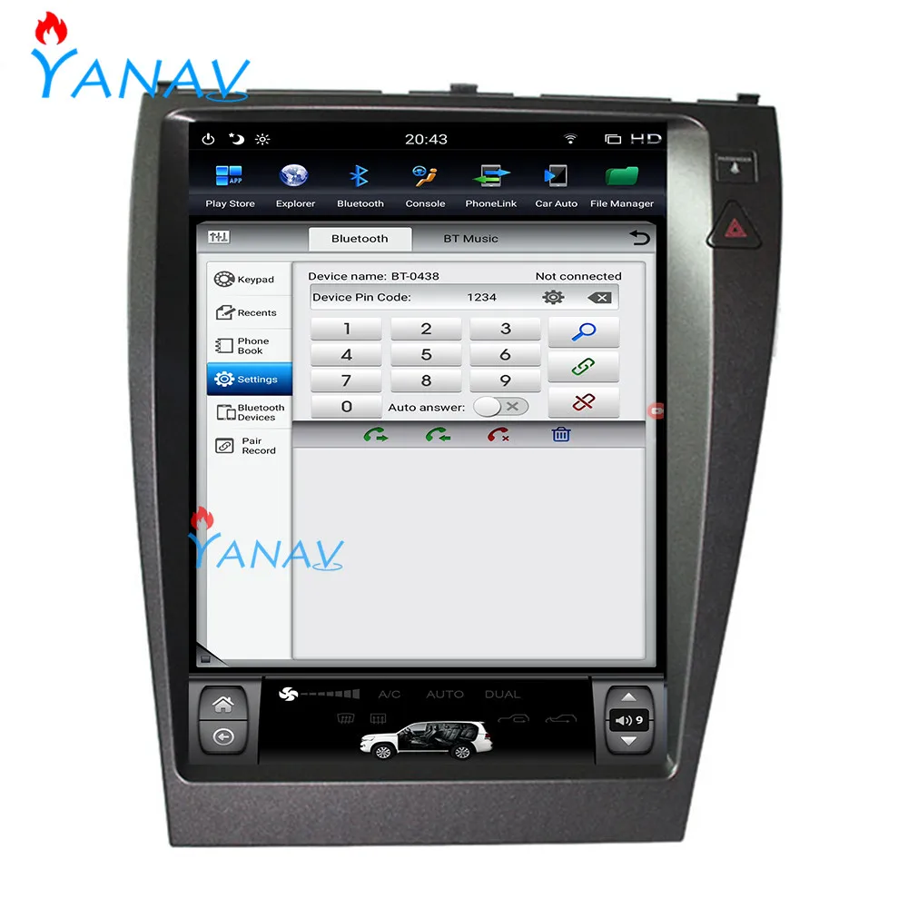 

Android Tesla style Vertical Screen for Toyota-Lexus ES240/ES350 2016-2018 GPS Navigation DVD Player Multimedia Stereo Unit