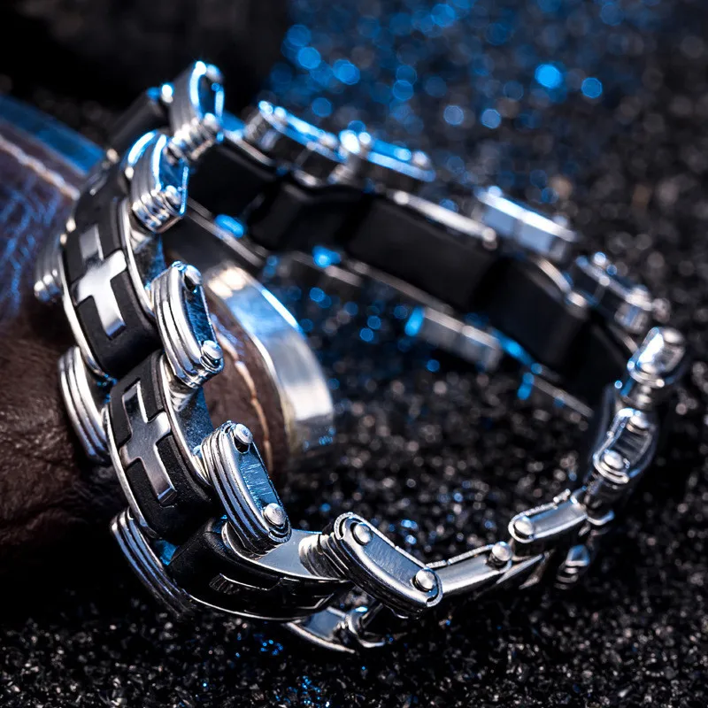 15 мм широкий хит продаж браслеты и из нержавеющей стали модные ювелирные изделия