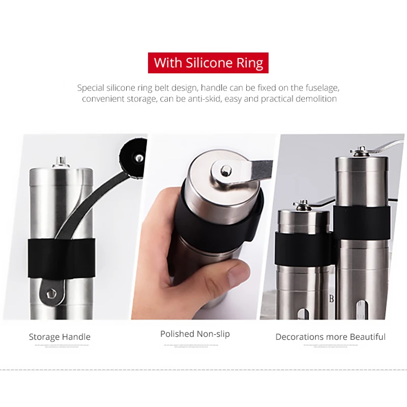 

New Manual Coffee Grinder Mini Hand Conical Burr Espresso Grinder Coffee Been Mill Tools Ceramic Movement for Handmade Coffee