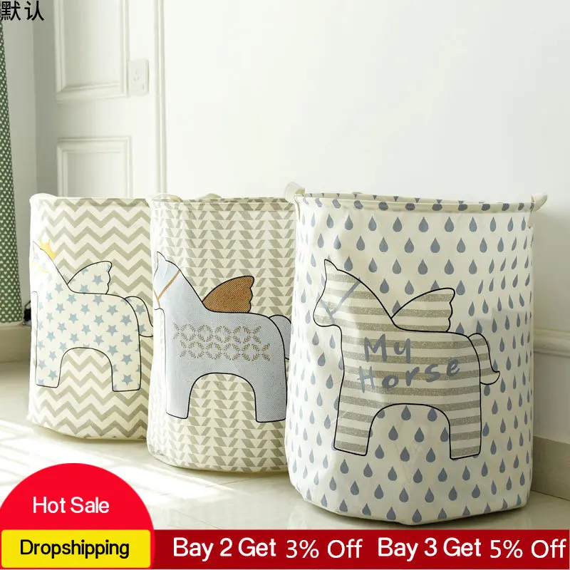 

40*50CM Laundry Basket Folding Clothes Waterproof Dirty Clothes Storage Basket for Toys Large Capacity Storage Home