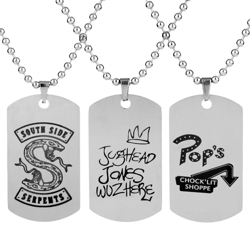 

Men's Women's Riverdale Necklace Stainless Steel Pendant Necklace Fashion Jewelry