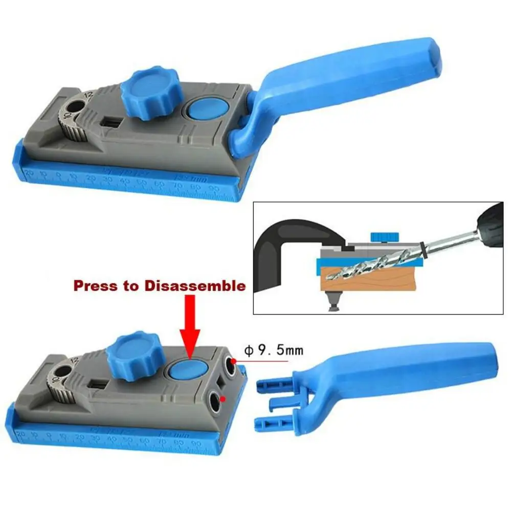 

SOLLED 25Pcs/Set Woodworking Drilling Hole Inclined Locator Oblique Hole Kit Drill Guide Sleeve Wood Drilling Punching Tool