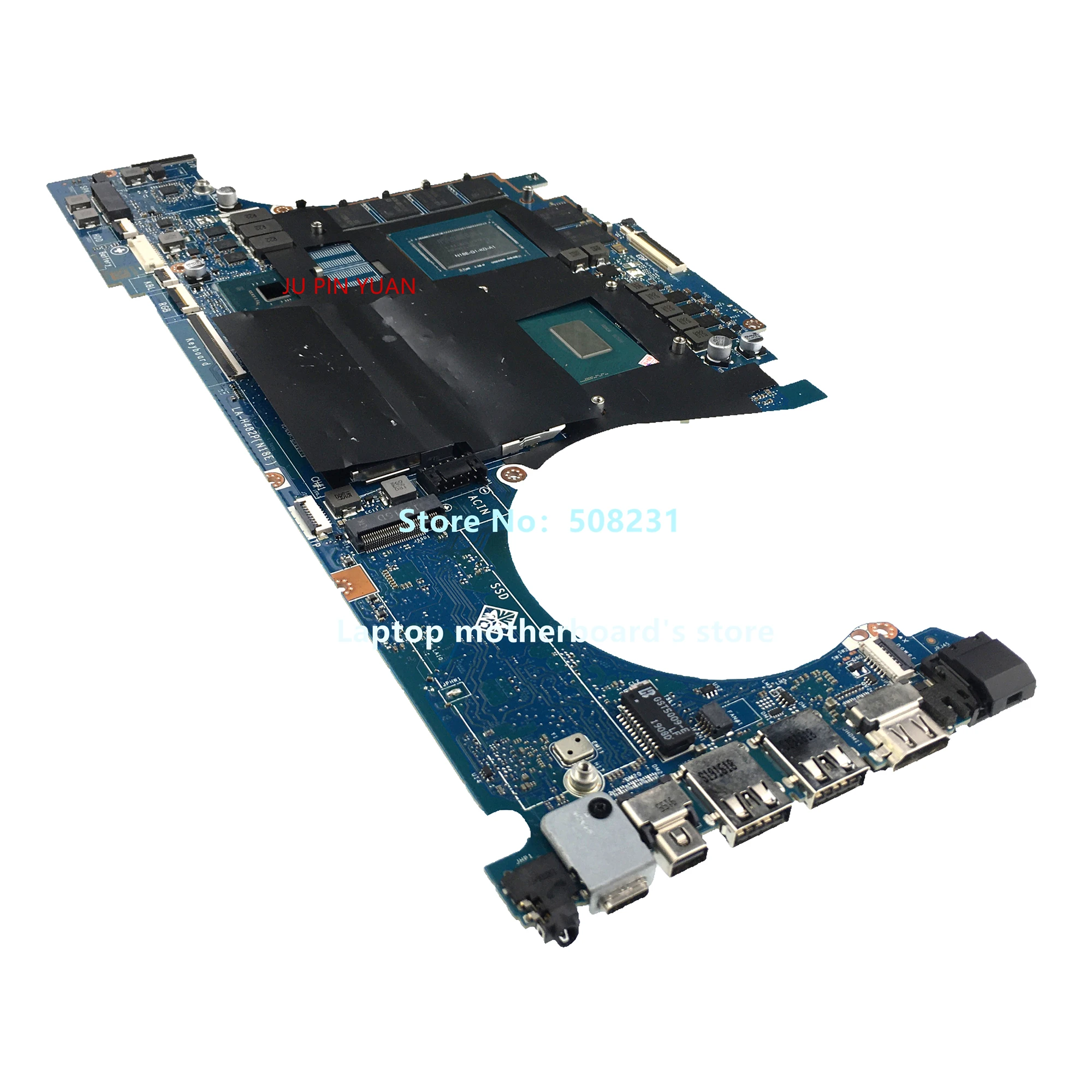 

Для HP OMEN 15-DH 15T-DH материнская плата для ноутбука версии LA-H482P SRF6U центральный процессор полностью протестирован