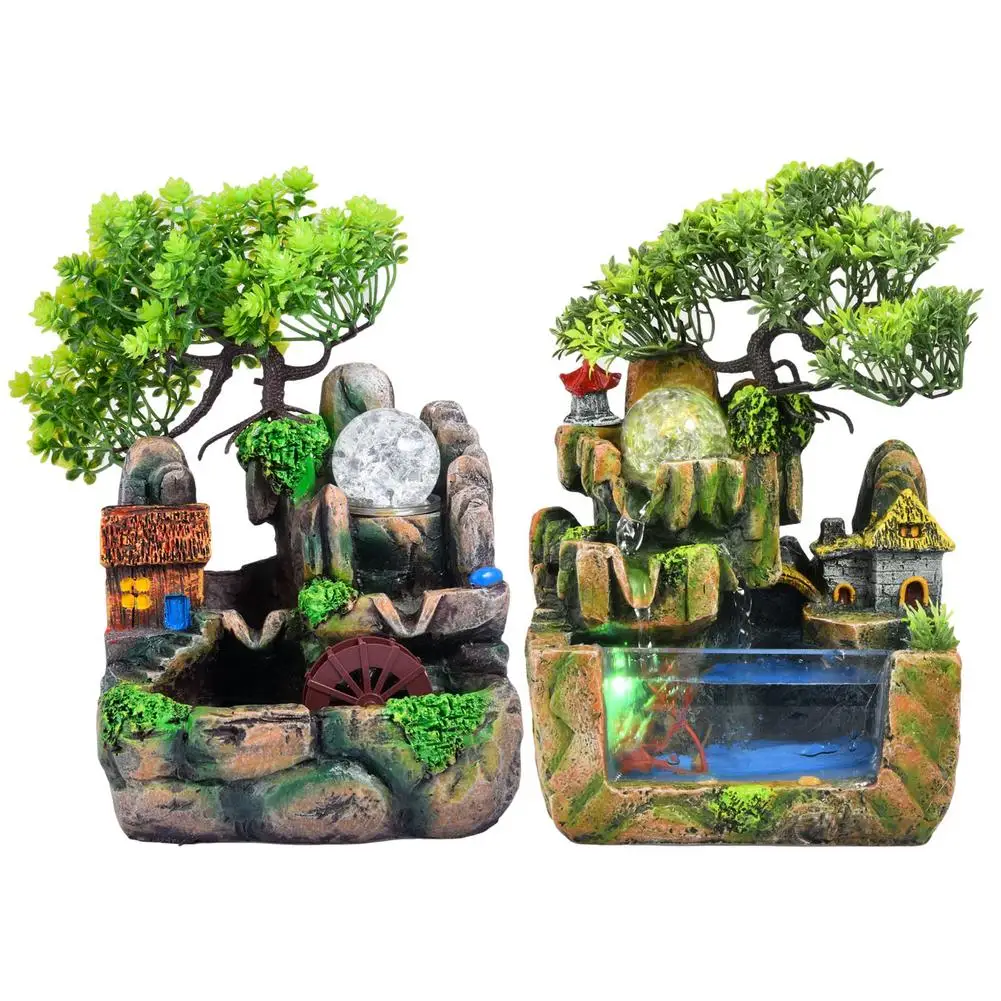 

Бонсай, водопад, меняющий цвет, светодиодный фонарь, распылитель, водопад, фонтан, настольный фонтан