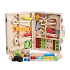Детский набор инструментов для моделирования детей, деревянный набор инструментов для ролевых игр, обучающая игрушка Монтессори, подарок для мальчиков