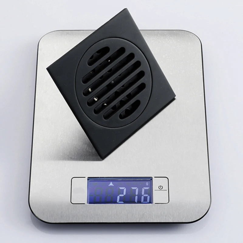 

Drains Bathroom Black Waste Drains Floor Cover Anti-Odor Washroom Shower Drain Strainer Bath Hardware