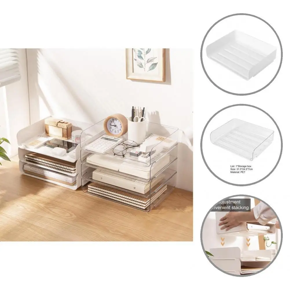 

Отличный Штабелируемый органайзер для бумажных лотков формата А4, портативный держатель для карточек, тонкая работа