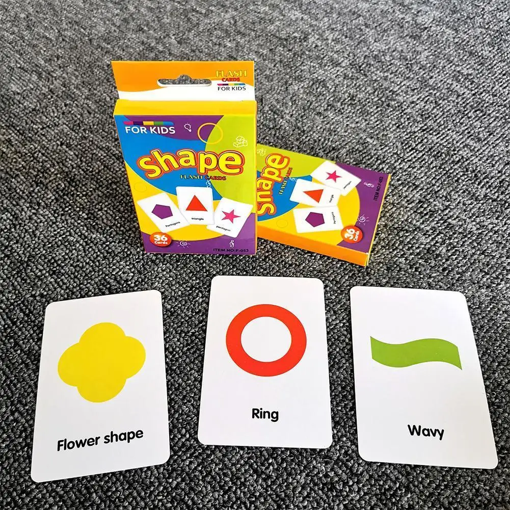 

Montessori Children English Learning Flash Cards Children