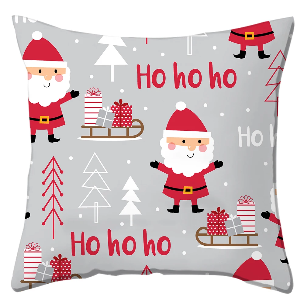 Homesky Merry Christmas чехол для подушки 45x45 см декоративный s Санта Клаус полиэстеровый
