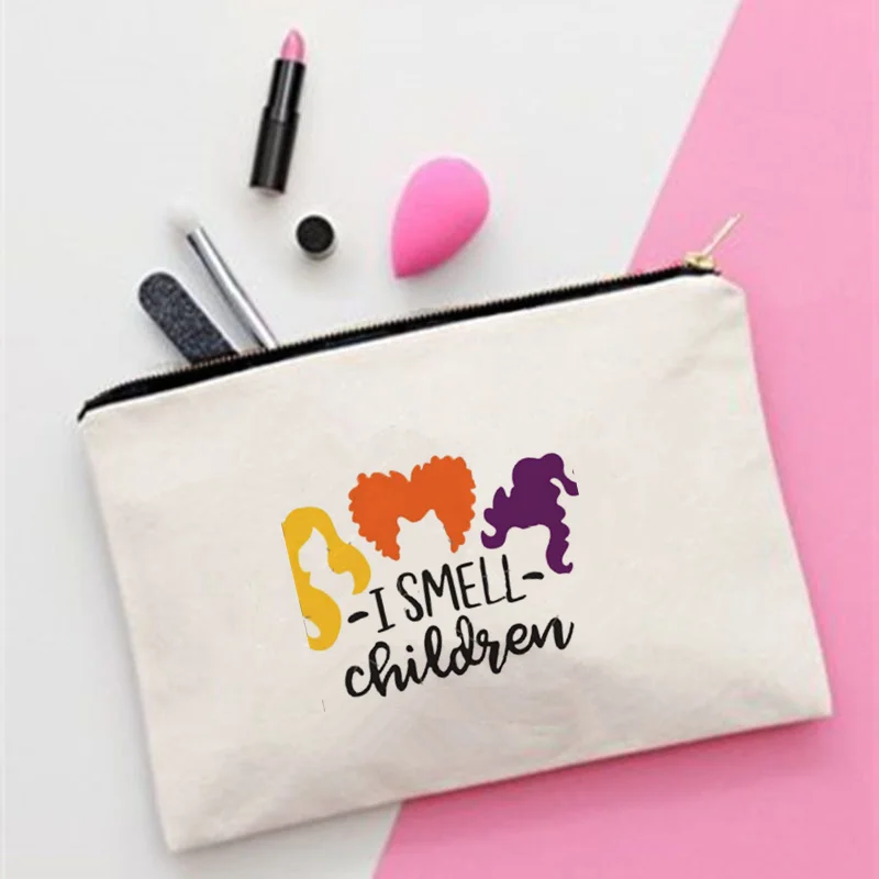 

Women I smell children Printed Fashion Women Cosmetics Organizer Bag for Travel Colorful Storage Bag for Lady Small Gift Bag