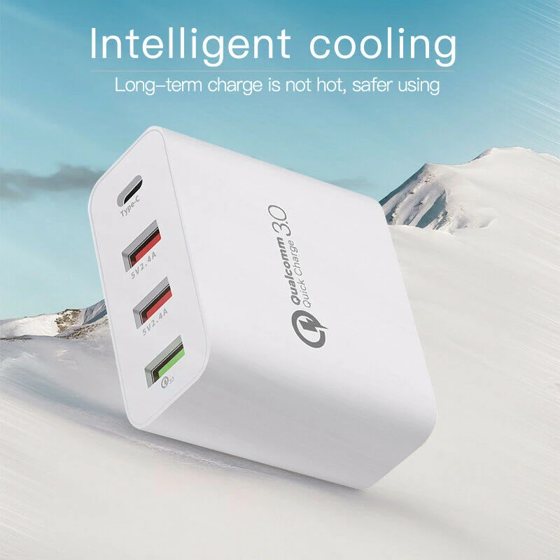 48 Вт Quick Charge 3 0 type C Usb зарядное устройство адаптер для Iphone Xiaomi samsung Быстрое