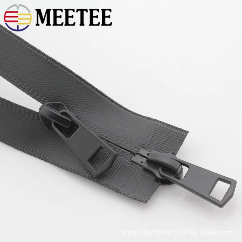 Meetee 2 шт. 20 150 см 5 # нейлоновая невидимая Водонепроницаемая молния двойная головка