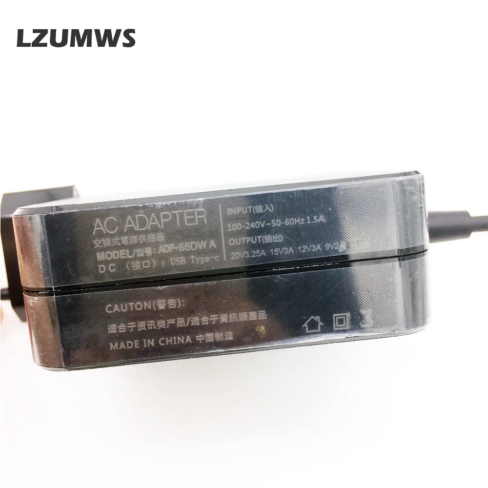 lzumws 65w max 60w 45w usb c type c phone laptop charger power adapter for macbook asus zenbook lenovo dell xiaomi air hp sony free global shipping