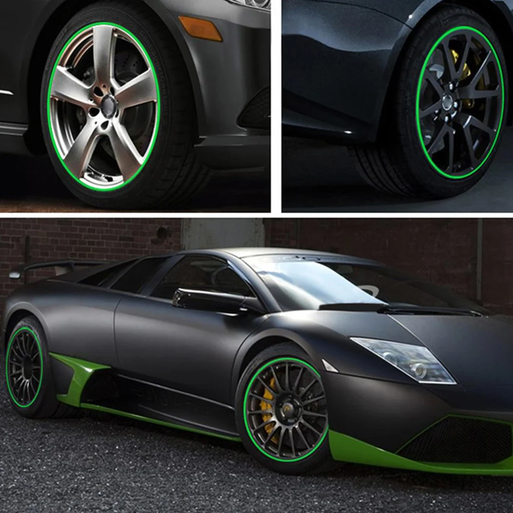 16 шт светоотражающие полосы на обод колеса 14 18 дюймов наклейки для автомобиля
