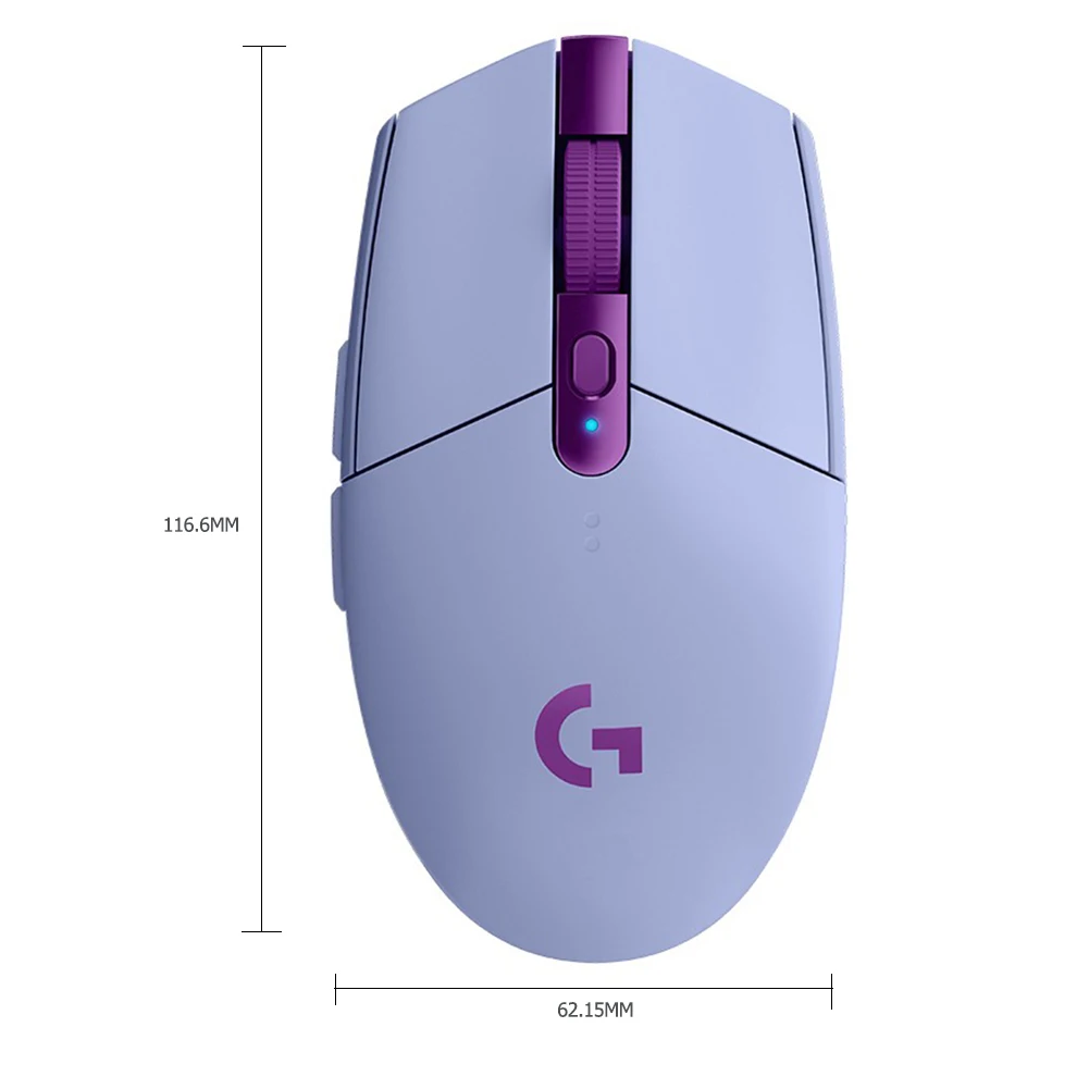 

Logitech G304 LIGHTSPEED 6 Programmable Buttons USB Wireless Mouse HERO Sensor 12000DPI Adjustable Gaming Optical Mice Mouse