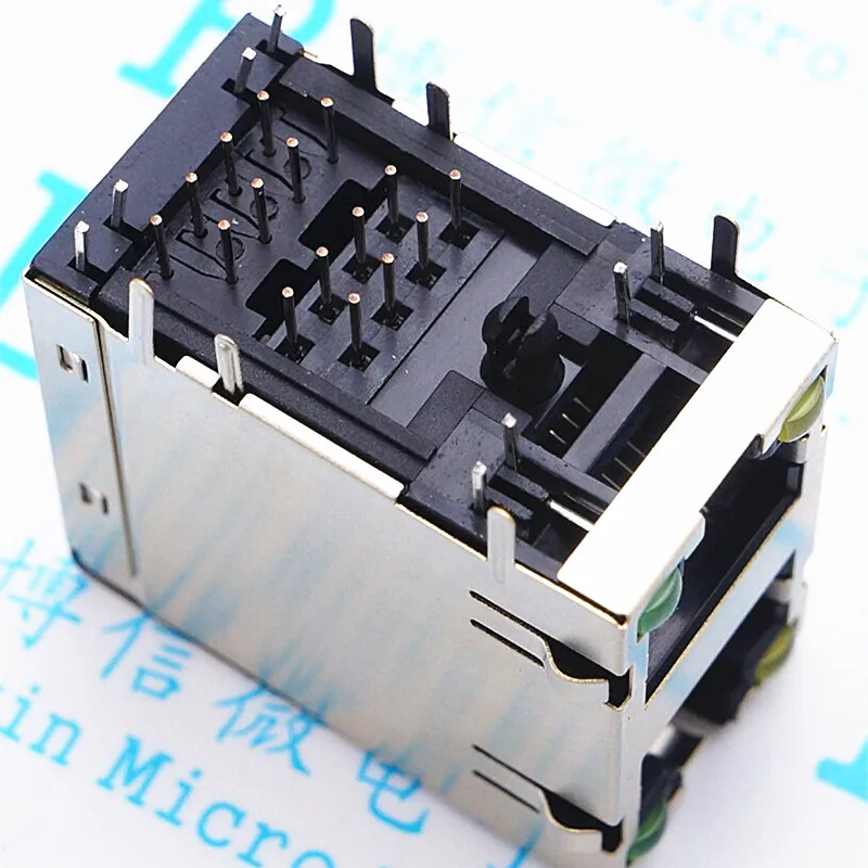 Двухслойная розетка RJ45 59B 2*1 2*2 2*4 с подсветильник кой Сетевая 90 градусов