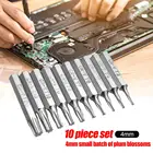 10 шт. CR-V Torx биты T3 T4 T5 T6 T7 T8 T9 T10 T15 T20 мобильного ремонта бит мобильный телефон ремонт инструменты безопасности насадки для отвертки