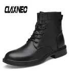 CLAXNEO мужские зимние ботинки с Плюшевым Мехом; Теплые зимние ботинки; Мужские ботинки из натуральной кожи; Высокая прогулочная обувь