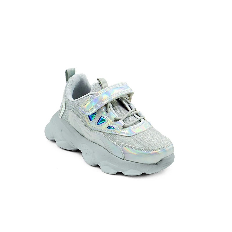 B&ampG Kids Breathable Shoes Running Sequins Silver Girls Antislip Boys Outdoor Sneakers Golden Daddy |