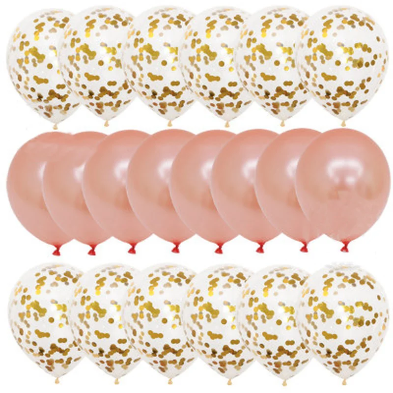 

20Pcs Pink Rose Gold Blue Latex Balloon Confetti Set Baby Shower Engagement Wedding Round Balloon Birthday Party Decor Supplies