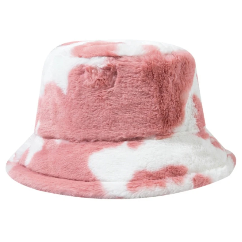 Y1UE модная шляпа-Панама из ангорской пряжи с узором коровы в мягких цветах |