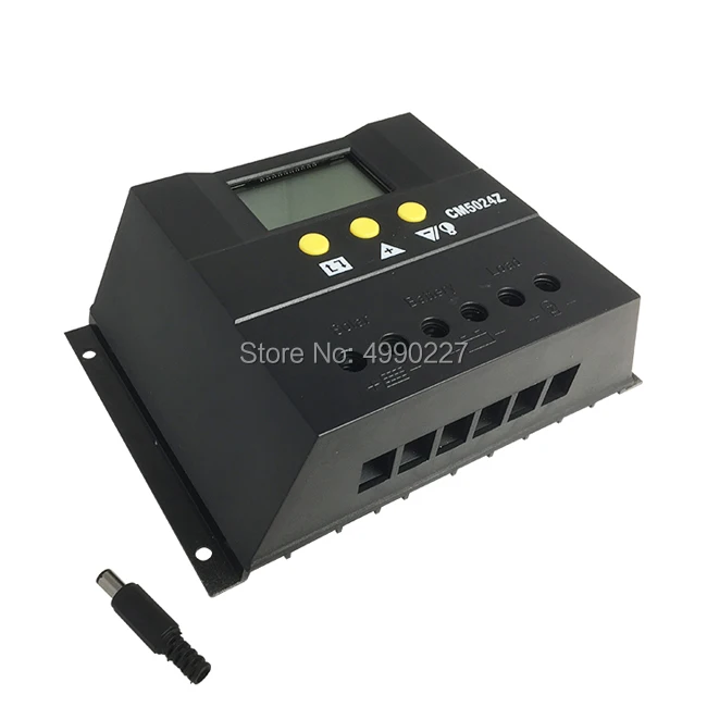 50A солнечный регулятор заряда аккумулятора CM5024Z CM5048Z 12/24 V/48 V PWM регулятором солнечного заряда ЖК-дисплей Экран Дисплей для решетки