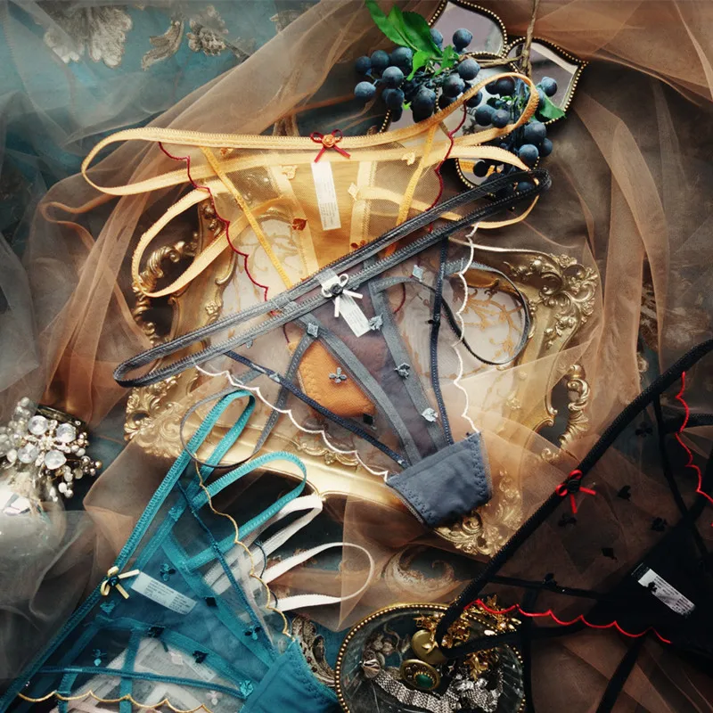 SP & CITY европейские вышитые бесшовные стринги сексуальные трусики для женщин