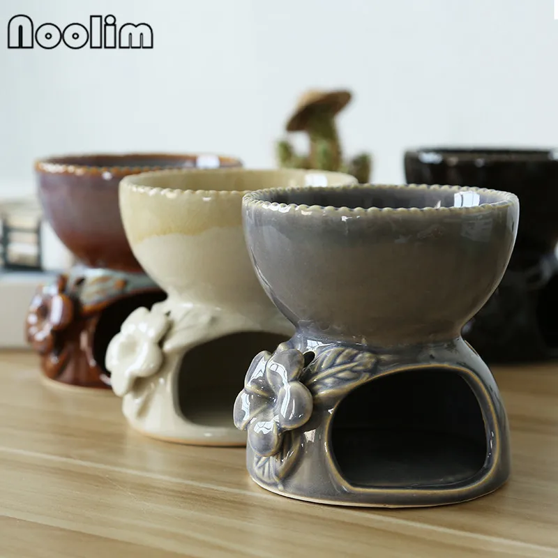 Керамическая печь для ароматерапии большая емкость горелка эфирных масел лампа