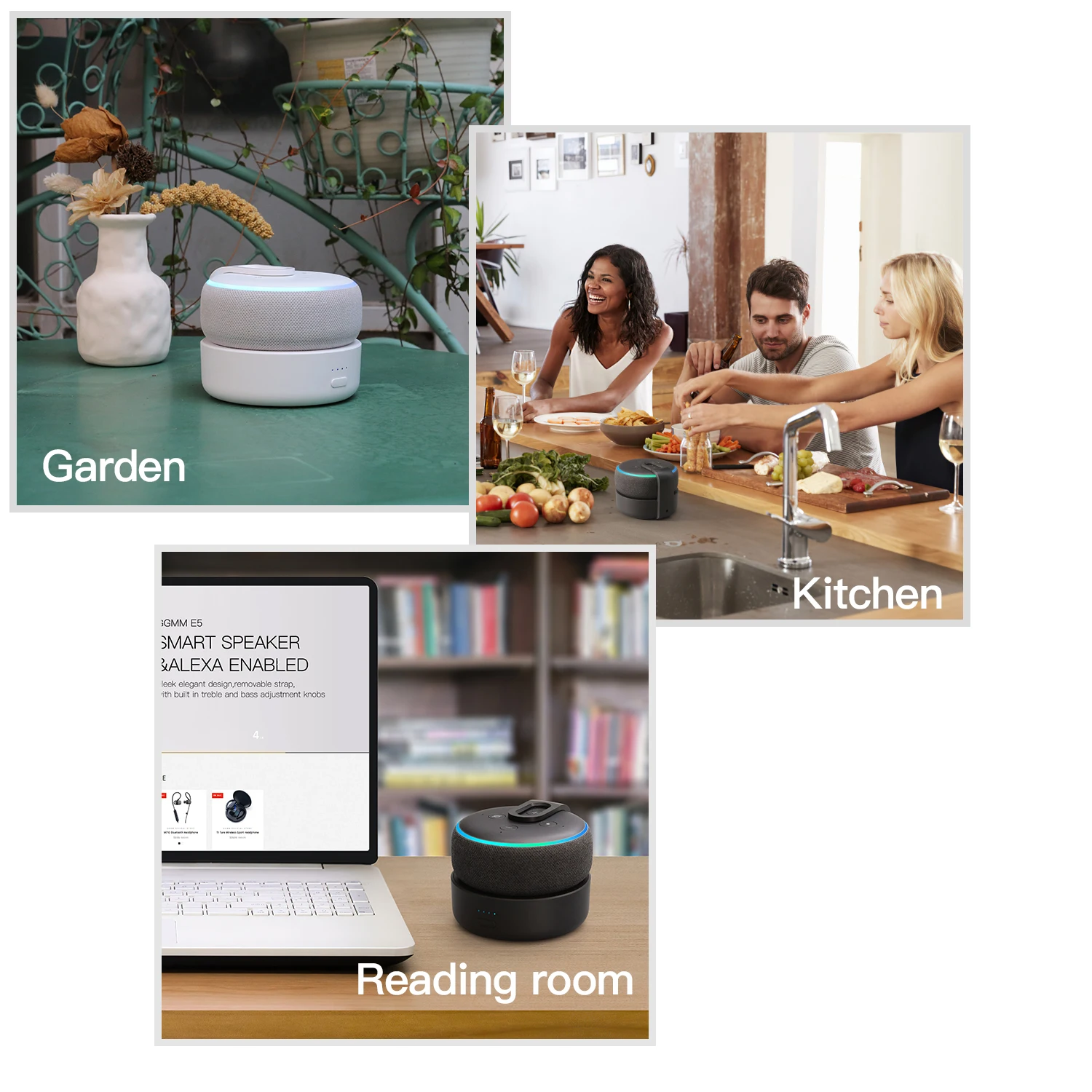 

GGMM D3+ 10000mAh Battery Base for Amazon Alexa Echo Dot 3rd Gen Alexa Speaker Power Bank For Echo Dot 3 Chargable Case Stand