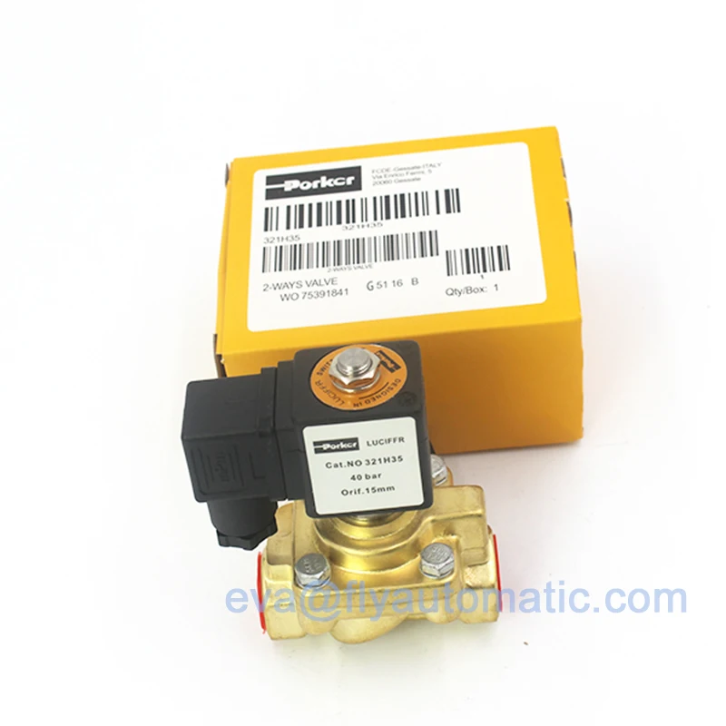 Parker 321H35 2-ходовые 24VDC латунные нормально замкнутые 1/2 дюйма универсальные