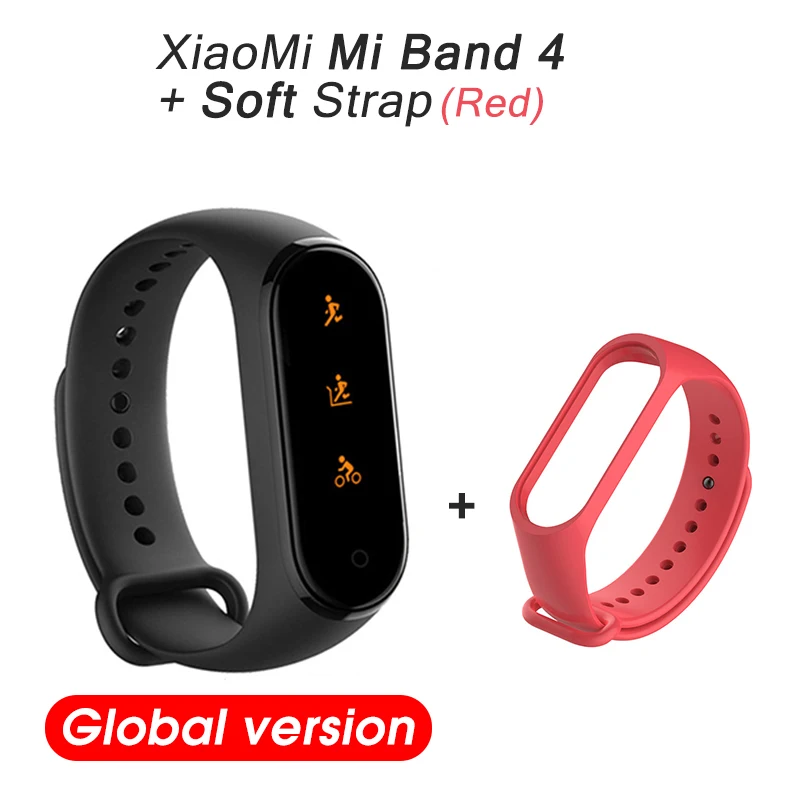 Xiaomi mi Band 4 глобальная Версия смарт-браслет AMOLED экран mi band 4 Band 4 Smartband фитнес-Браслет спортивный водонепроницаемый браслет - Color: Global Package 2