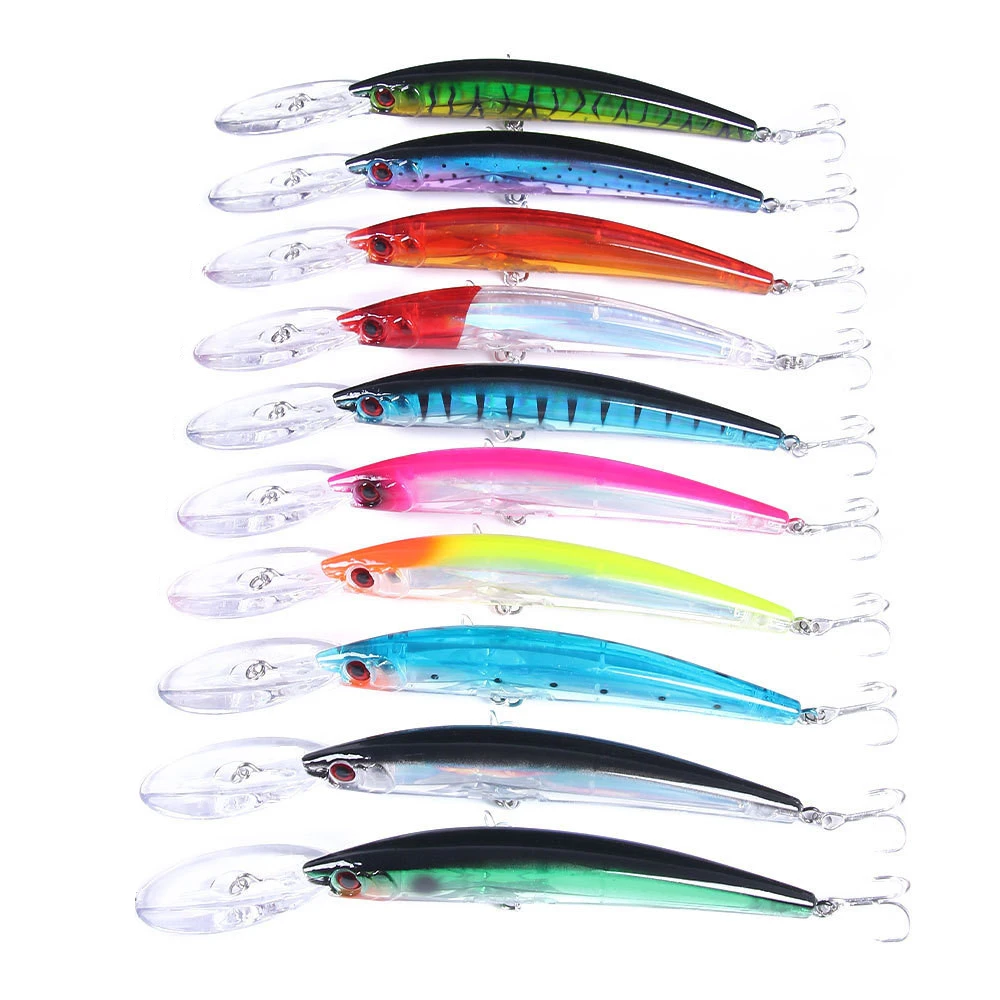 1pcs Floating Big Minnow Fishing Lure Wobblers 17cm 23.5g Hard Artificial Bait Crankbait Bass Trolling Pike Carp tackle - купить по