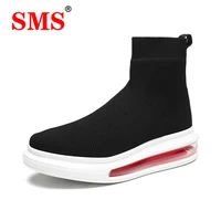 sock shoes breathable high top women running shoes flats fashion sneakers stretch fabric slip on ladies shoes zapatillas mujer