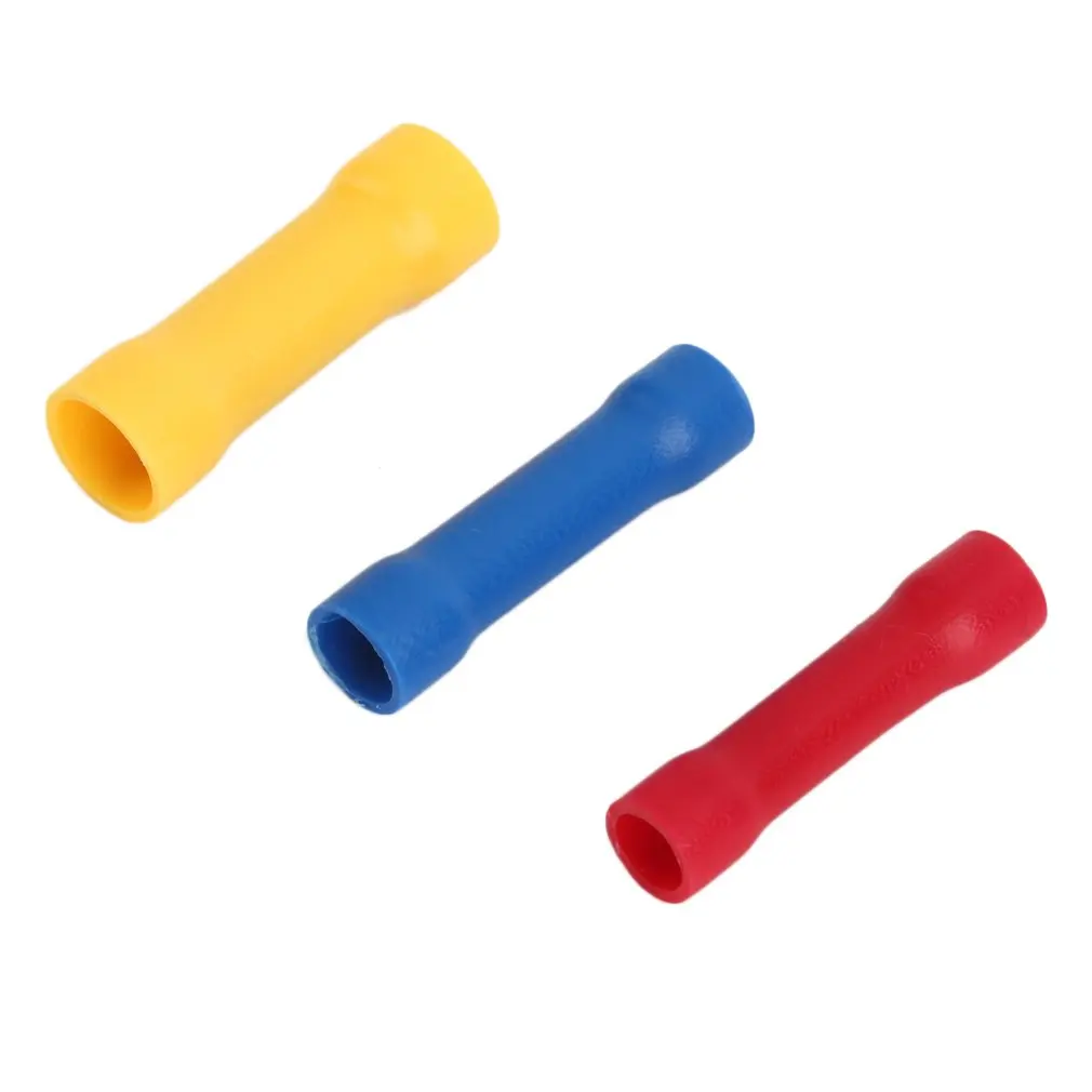 

High Quality 2018 New EA14 100pcs Splice Insulated Straight Wire Butt Connector Electrical Crimp Terminals Hot Selling Hot