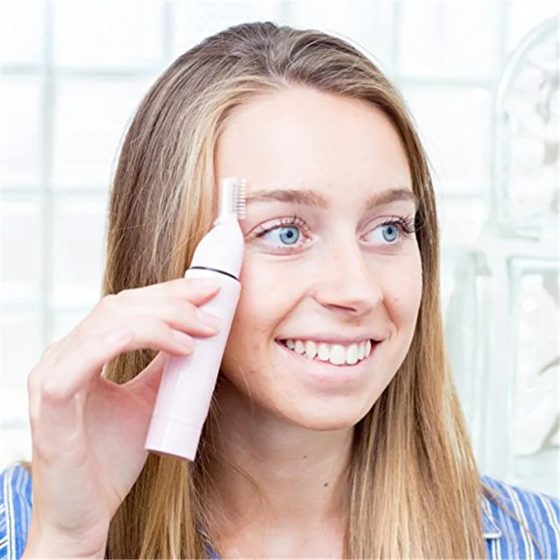 

Hair Clipper 4 In 1 Nose Trimmer Lady Hair Trimming Set Eyebrow Trimmer Electric Multipurpose Beard Battery Trimmer Waterproof