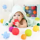 6 шт.компл. детский тренировочный массажный мягкий резиновый текстурированный мульти сенсорный тактильный мяч для ванной игрушка