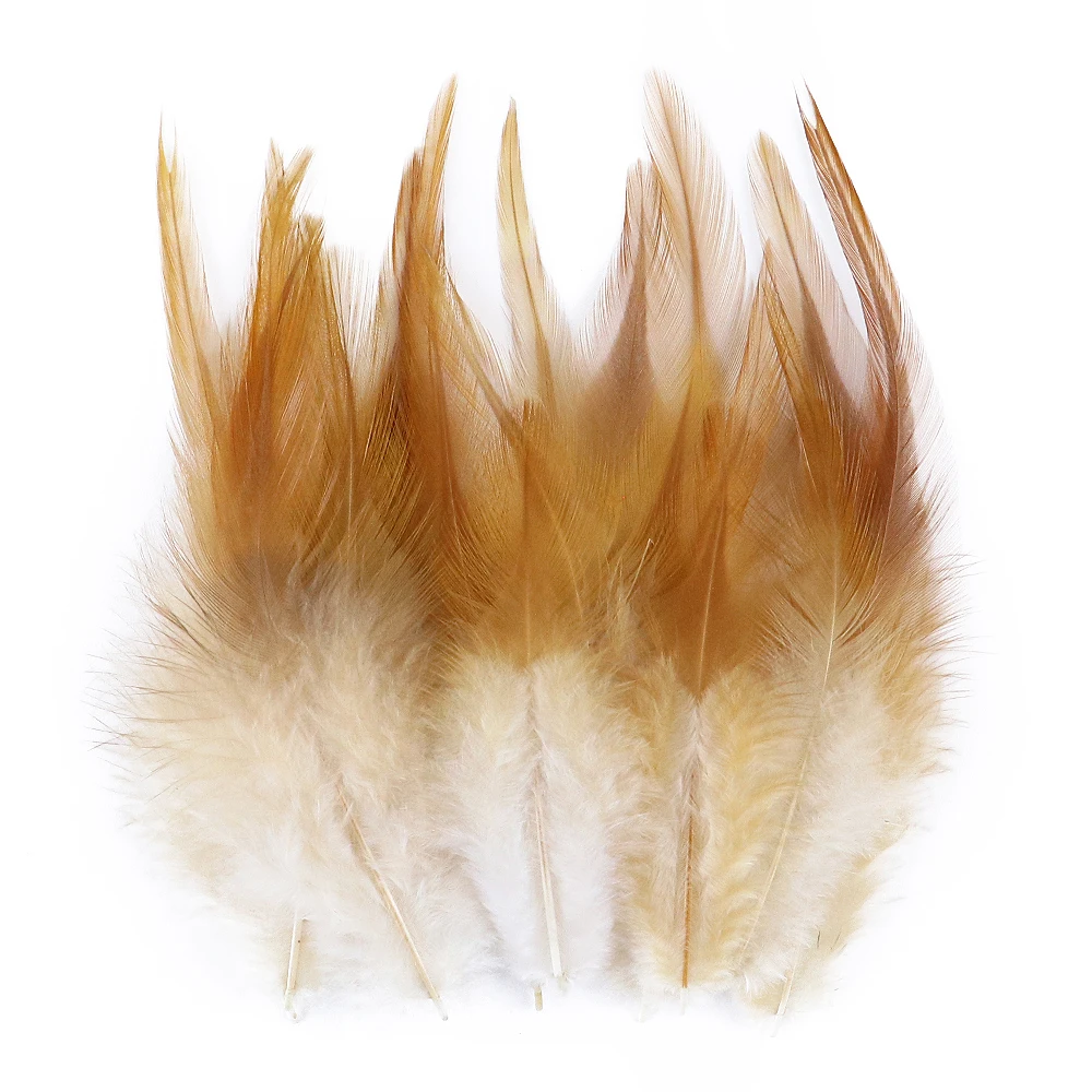 

50PCS Natural Rooster Feathers DIY Fly Tying Materials Carnival Clothes Accessory Jewelry Decoration Dyed Chicken Plumes Crafts