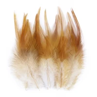 50pcs natural rooster feathers diy fly tying materials carnival clothes accessory jewelry decoration dyed chicken plumes crafts