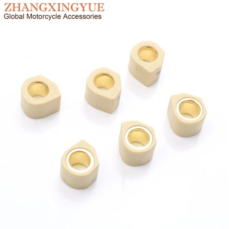 

6pc Performance Variator Roller Weights 20gram 23x18mm for HOAND CN250 Foresight 250 98-99 Forza 250 Jazz 250